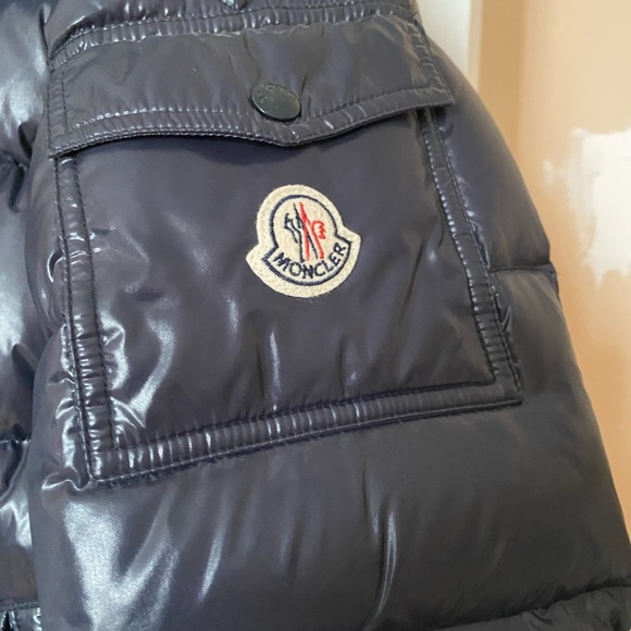 Moncler Navy Blue Down Maya Jacket - Picture 5 of 12